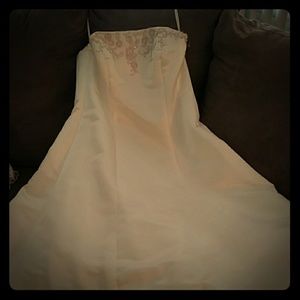 Wedding gown with lace jacket
